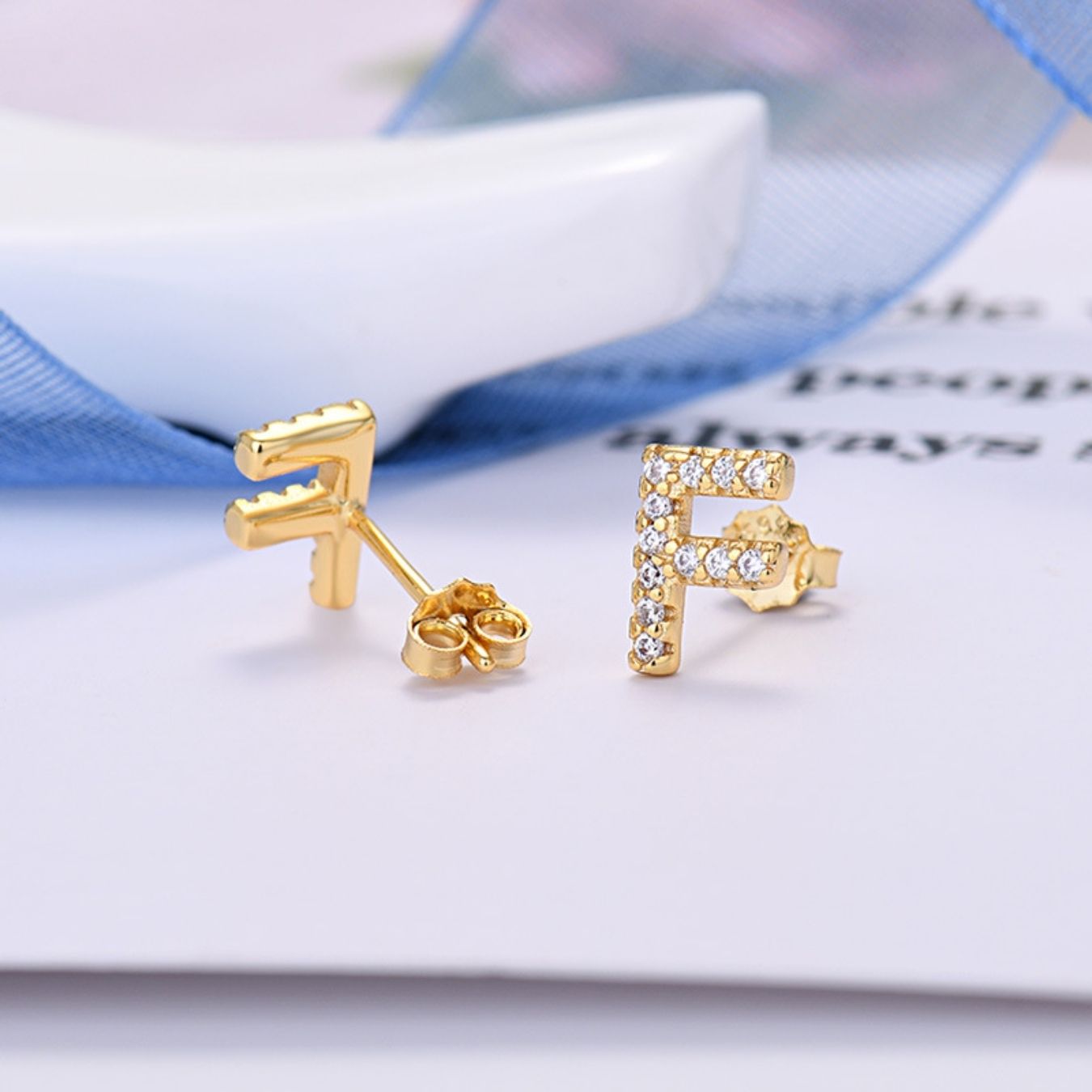 RICCARDI - BOUCLES D'OREILLES "Golden Identity"