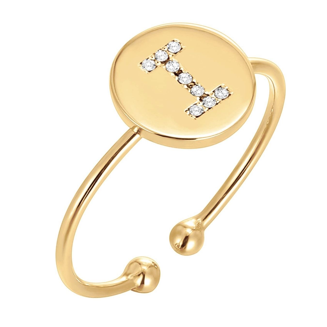 RICCARDI - BAGUE AJUSTABLE "Golden Shine"