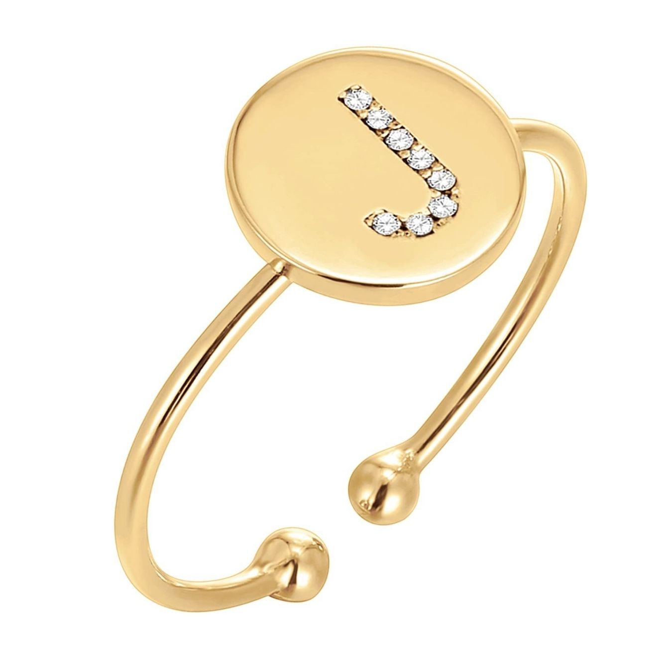 RICCARDI - BAGUE AJUSTABLE "Golden Shine"
