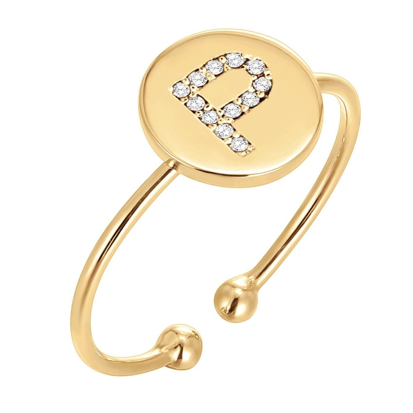 RICCARDI - BAGUE AJUSTABLE "Golden Shine"