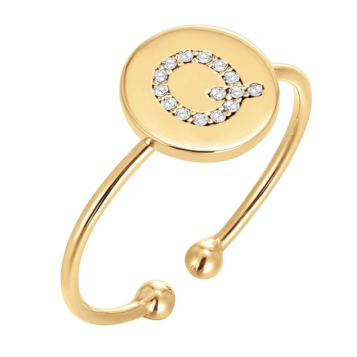 RICCARDI - BAGUE AJUSTABLE "Golden Shine"