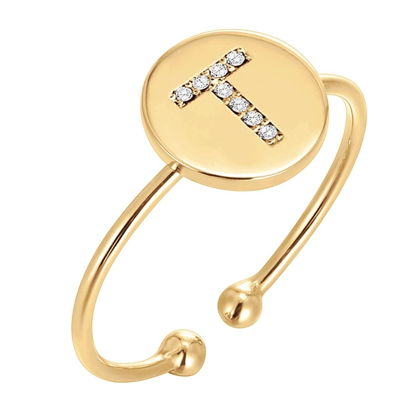 RICCARDI - BAGUE AJUSTABLE "Golden Shine"