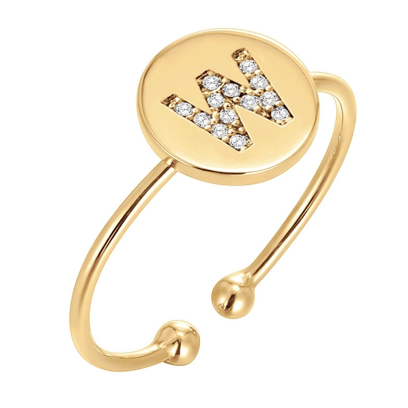 RICCARDI - BAGUE AJUSTABLE "Golden Shine"