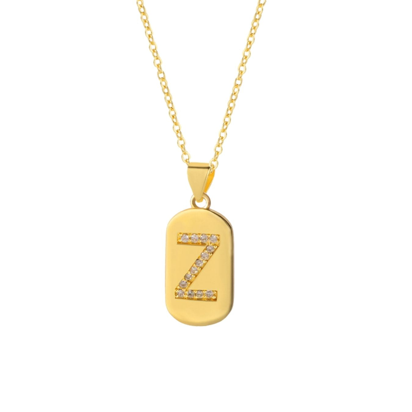 Initial Necklace "Glow Sparkle"