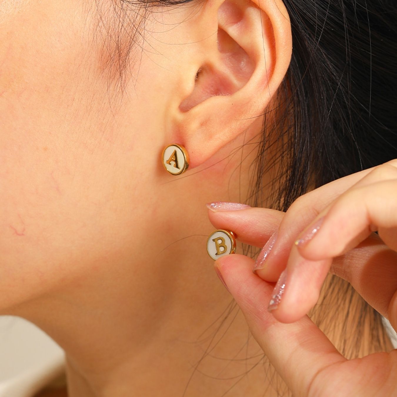 RICCARDI - BOUCLES D'OREILLES "Pearl Shine"