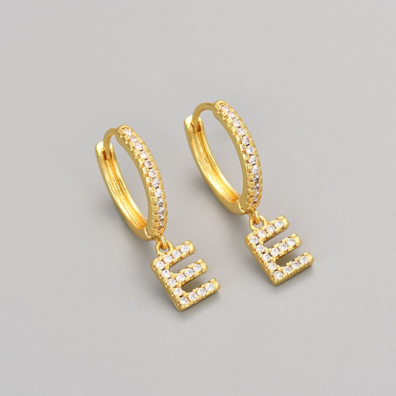 RICCARDI - BOUCLES D'OREILLES "Crystal Letter"