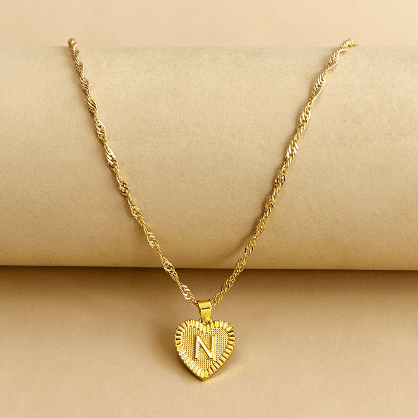 RICCARDI - COLLIER "Golden Love Initial" - Riccardi