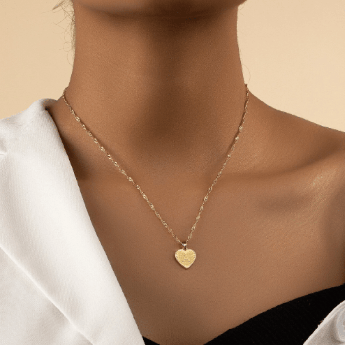 RICCARDI - COLLIER "Golden Love Initial" - Riccardi