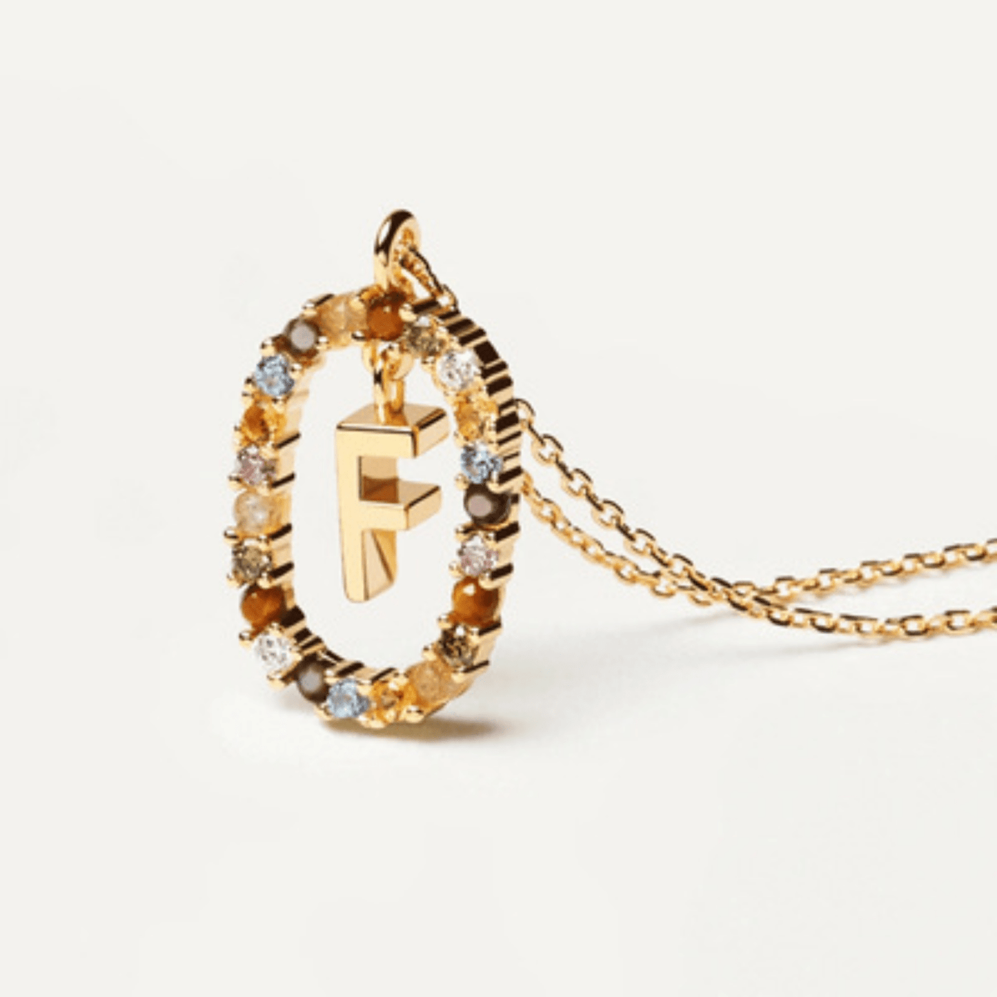 RICCARDI - COLLIER "Rainbow Shine Initial" - Riccardi