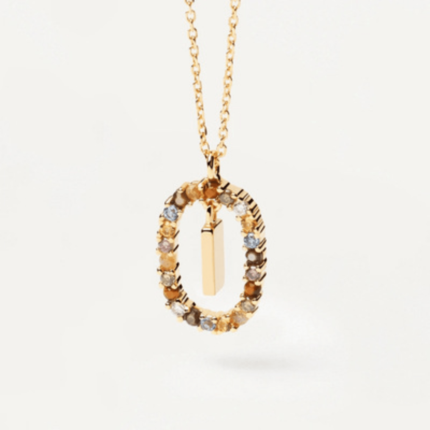 RICCARDI - COLLIER "Rainbow Shine Initial" - Riccardi