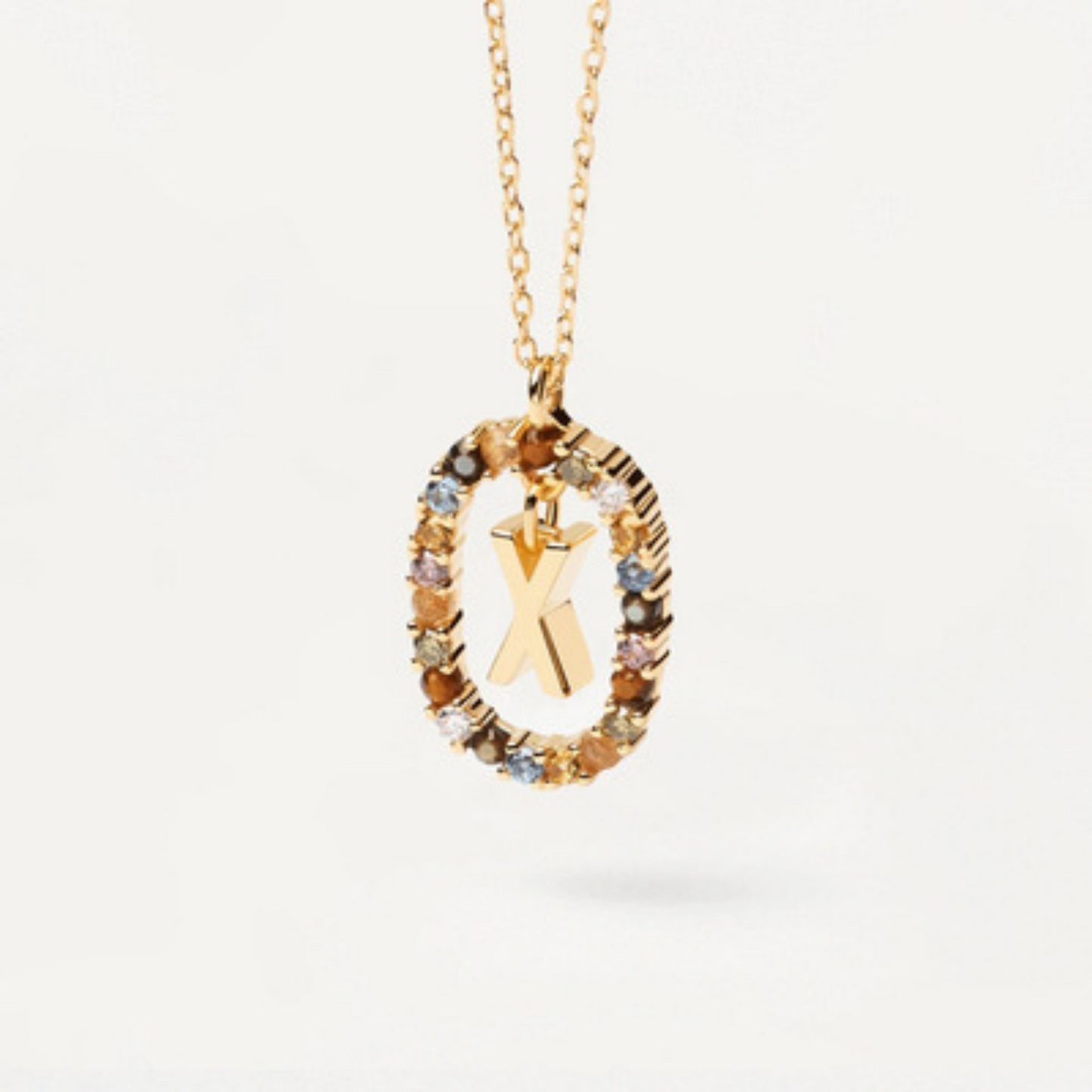 RICCARDI - COLLIER "Rainbow Shine Initial" - Riccardi