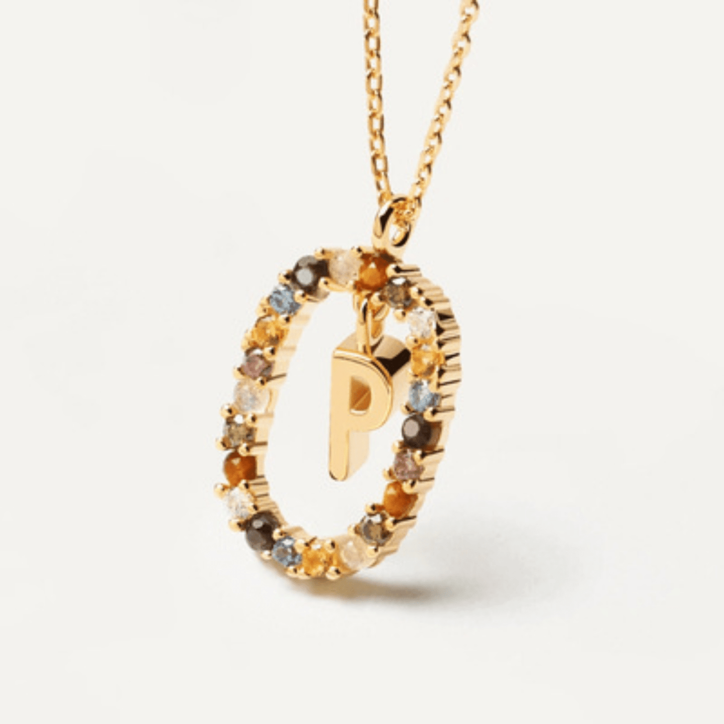 RICCARDI - COLLIER "Rainbow Shine Initial" - Riccardi