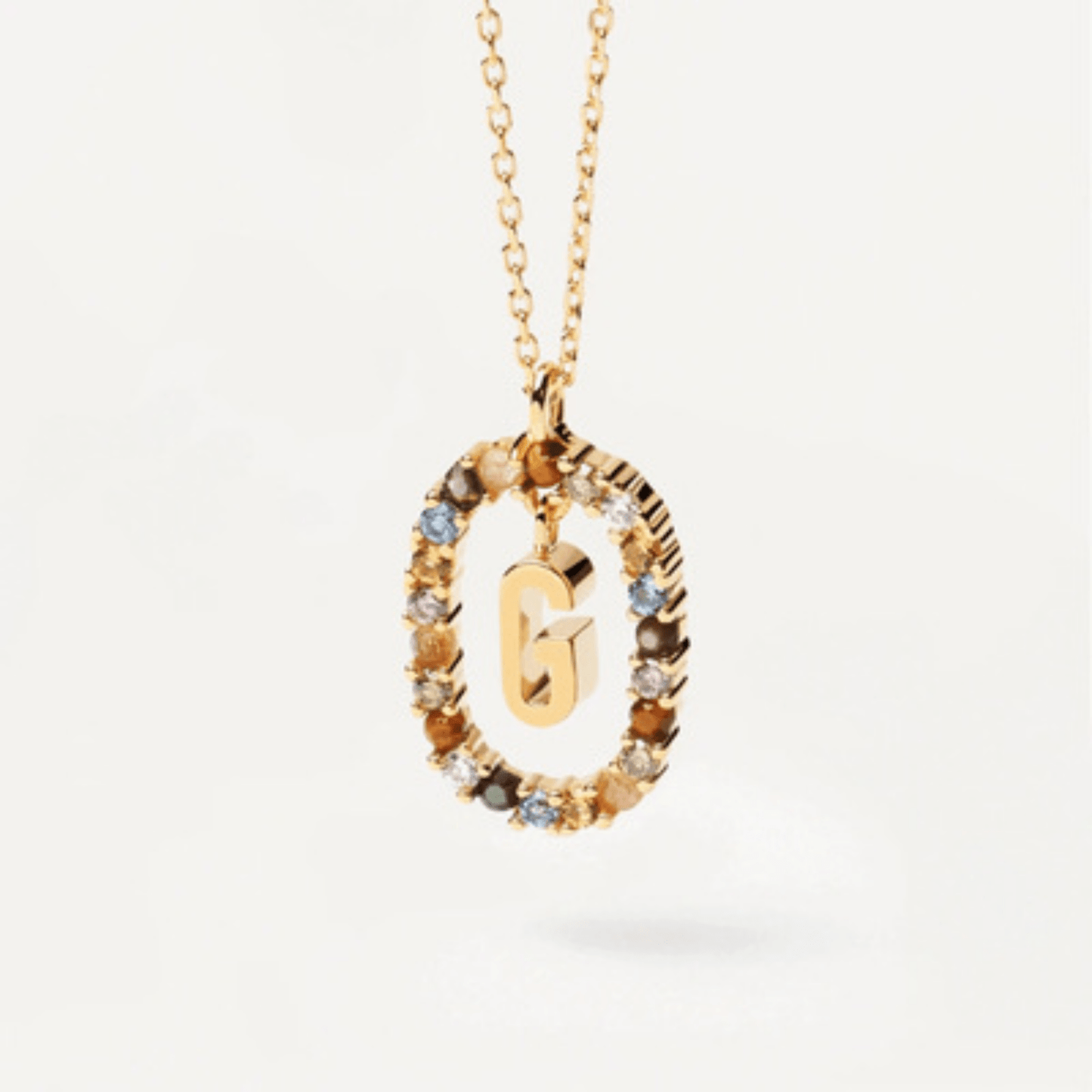 RICCARDI - COLLIER "Rainbow Shine Initial" - Riccardi