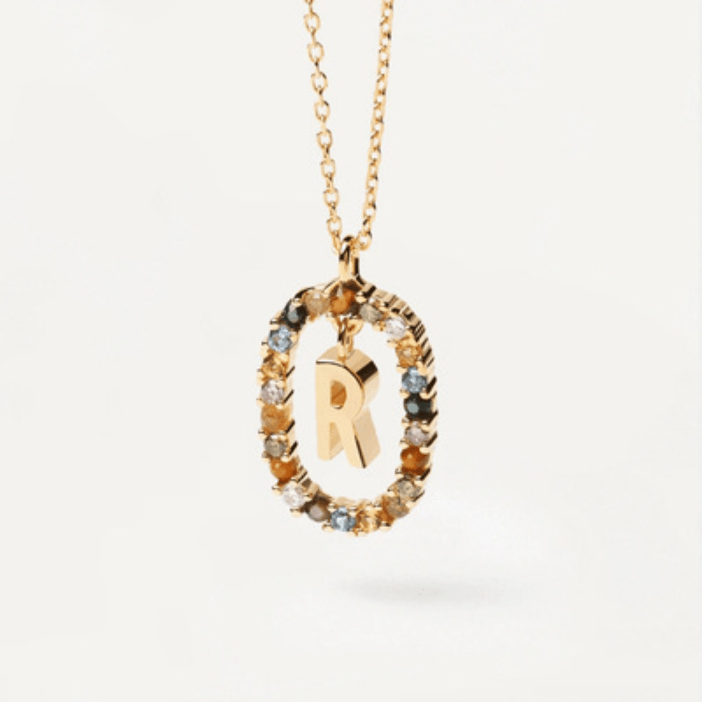 RICCARDI - COLLIER "Rainbow Shine Initial" - Riccardi