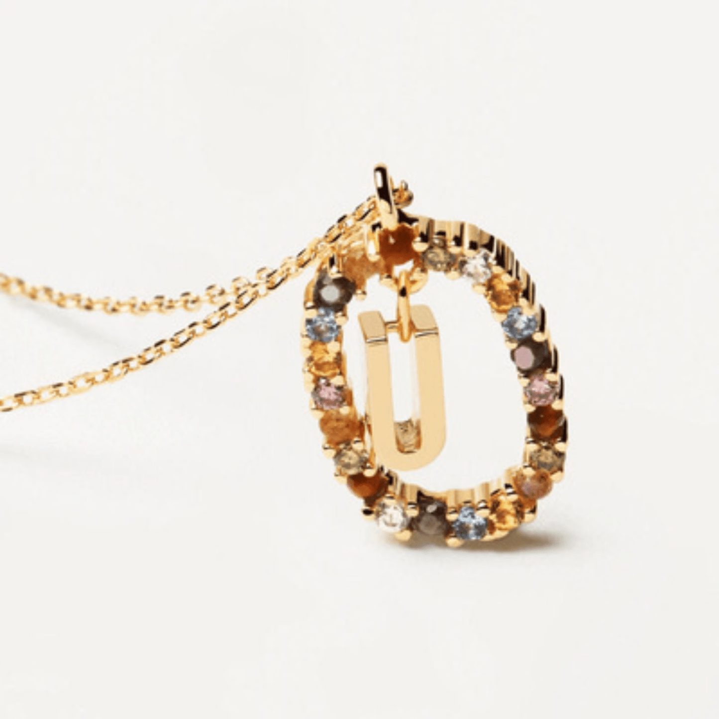 RICCARDI - COLLIER "Rainbow Shine Initial" - Riccardi