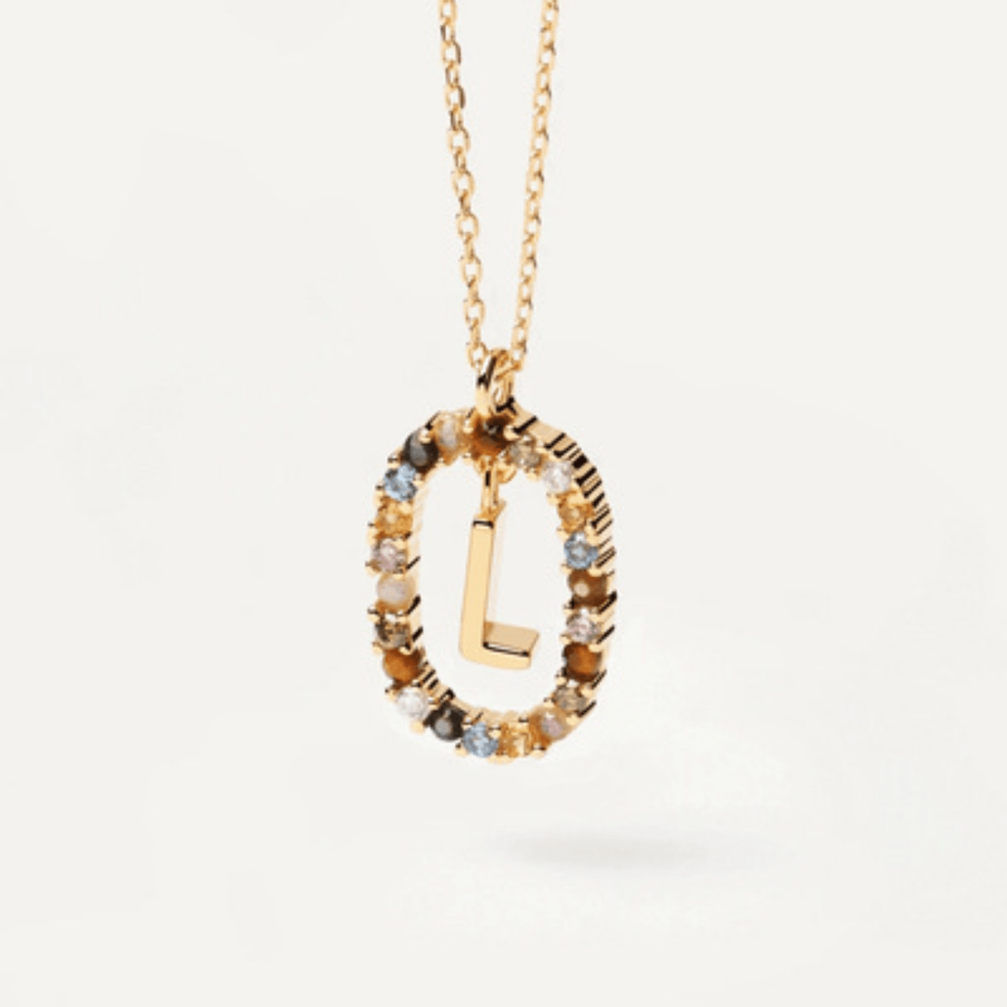 RICCARDI - COLLIER "Rainbow Shine Initial" - Riccardi