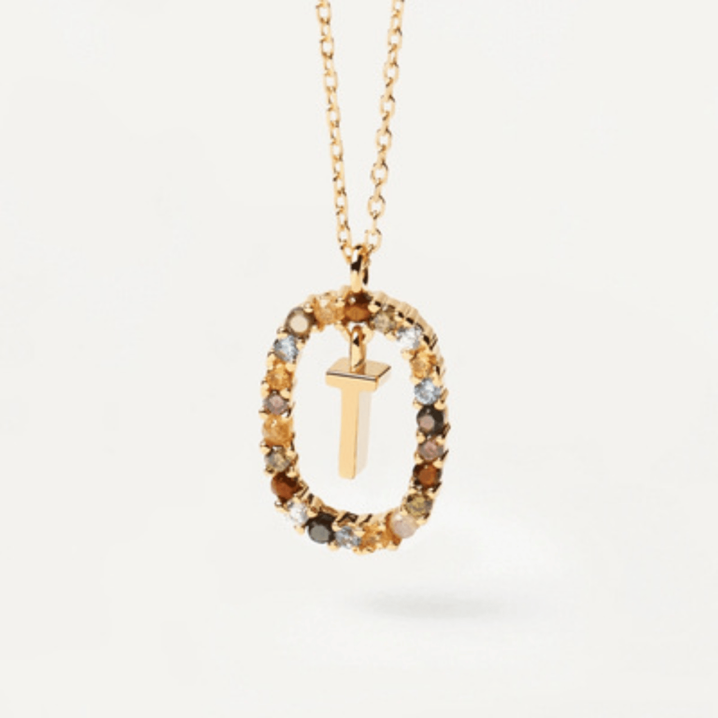 RICCARDI - COLLIER "Rainbow Shine Initial" - Riccardi