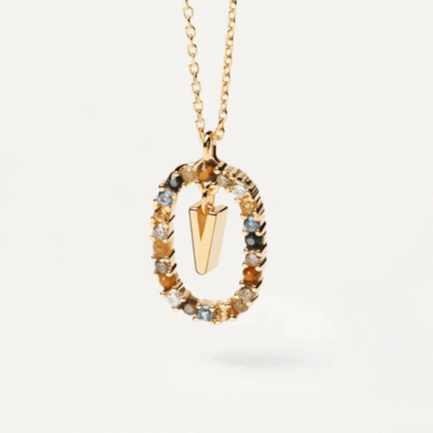 RICCARDI - COLLIER "Rainbow Shine Initial" - Riccardi