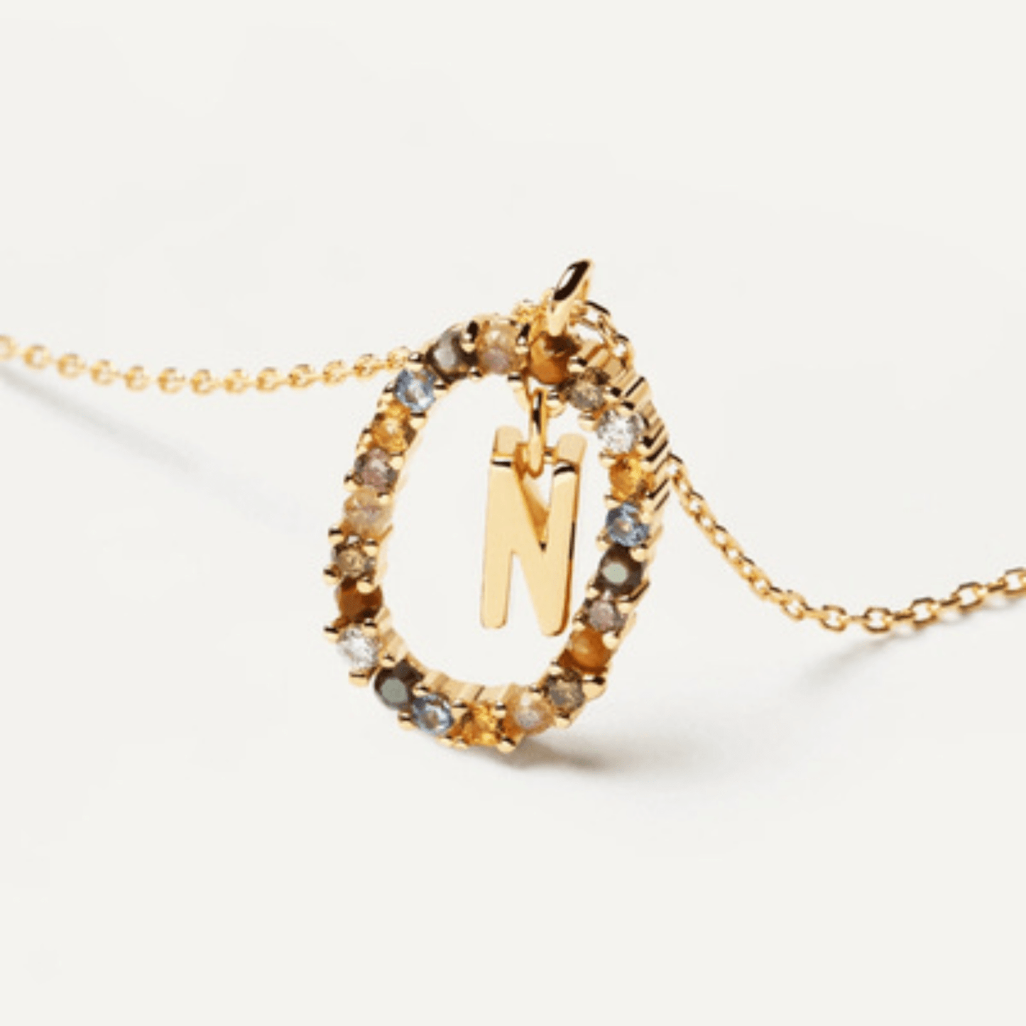 RICCARDI - COLLIER "Rainbow Shine Initial" - Riccardi