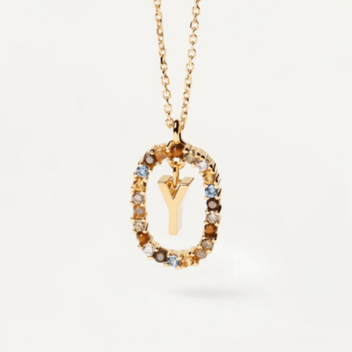 RICCARDI - COLLIER "Rainbow Shine Initial" - Riccardi