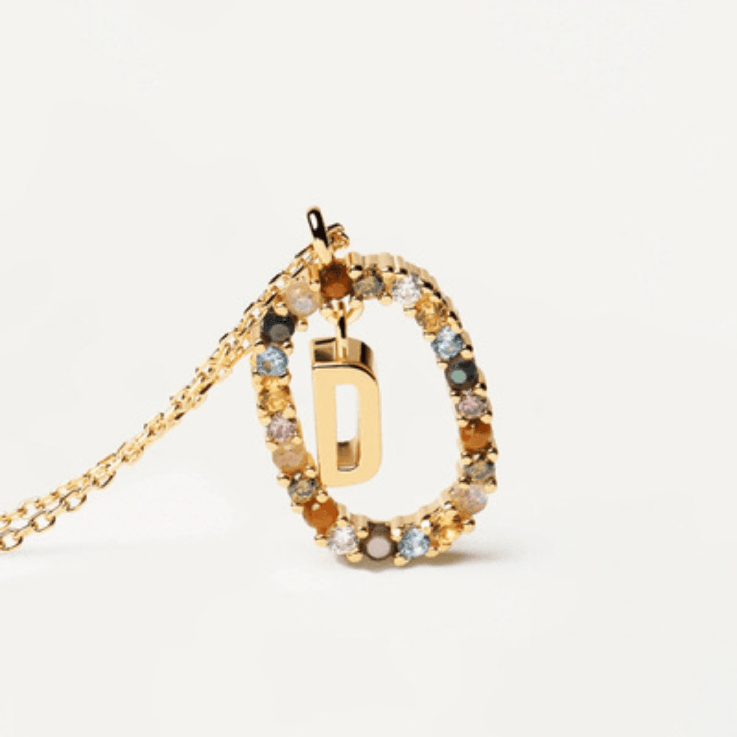RICCARDI - COLLIER "Rainbow Shine Initial" - Riccardi