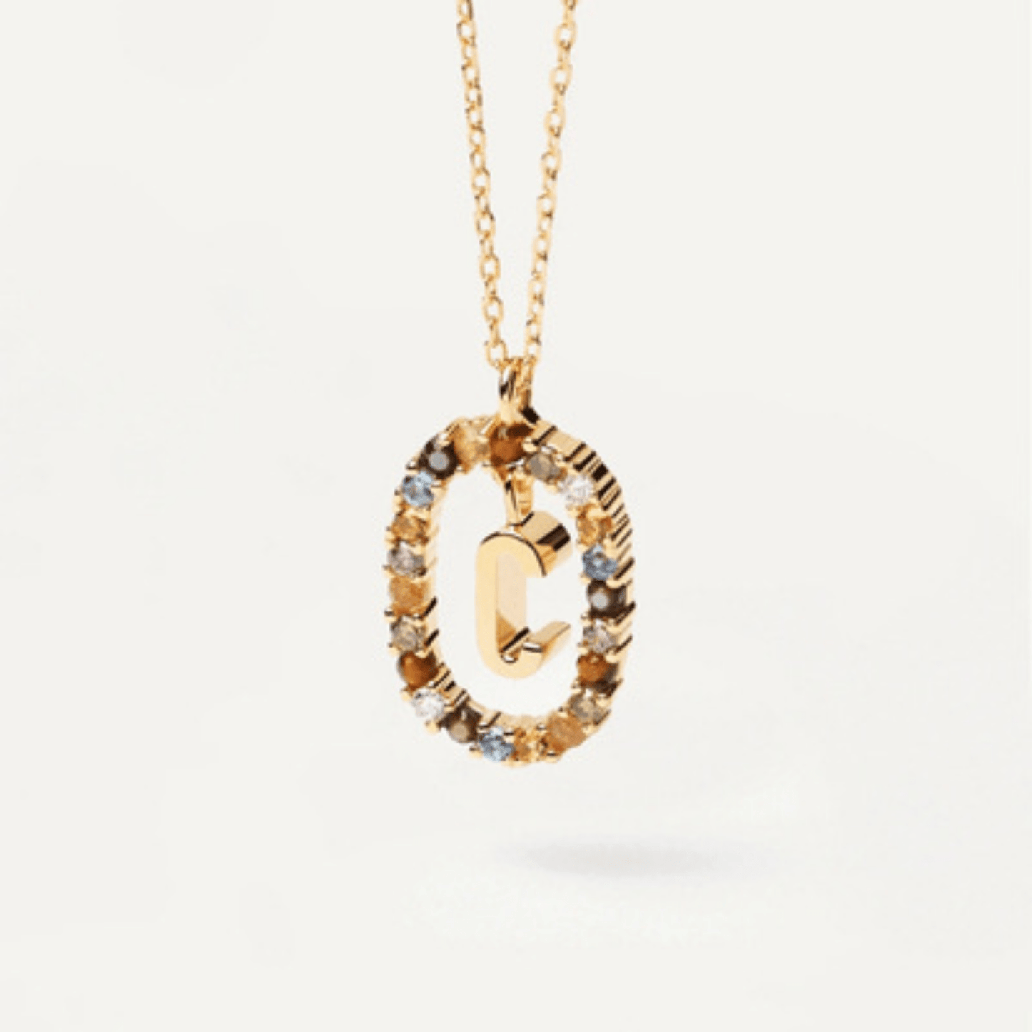 RICCARDI - COLLIER "Rainbow Shine Initial" - Riccardi