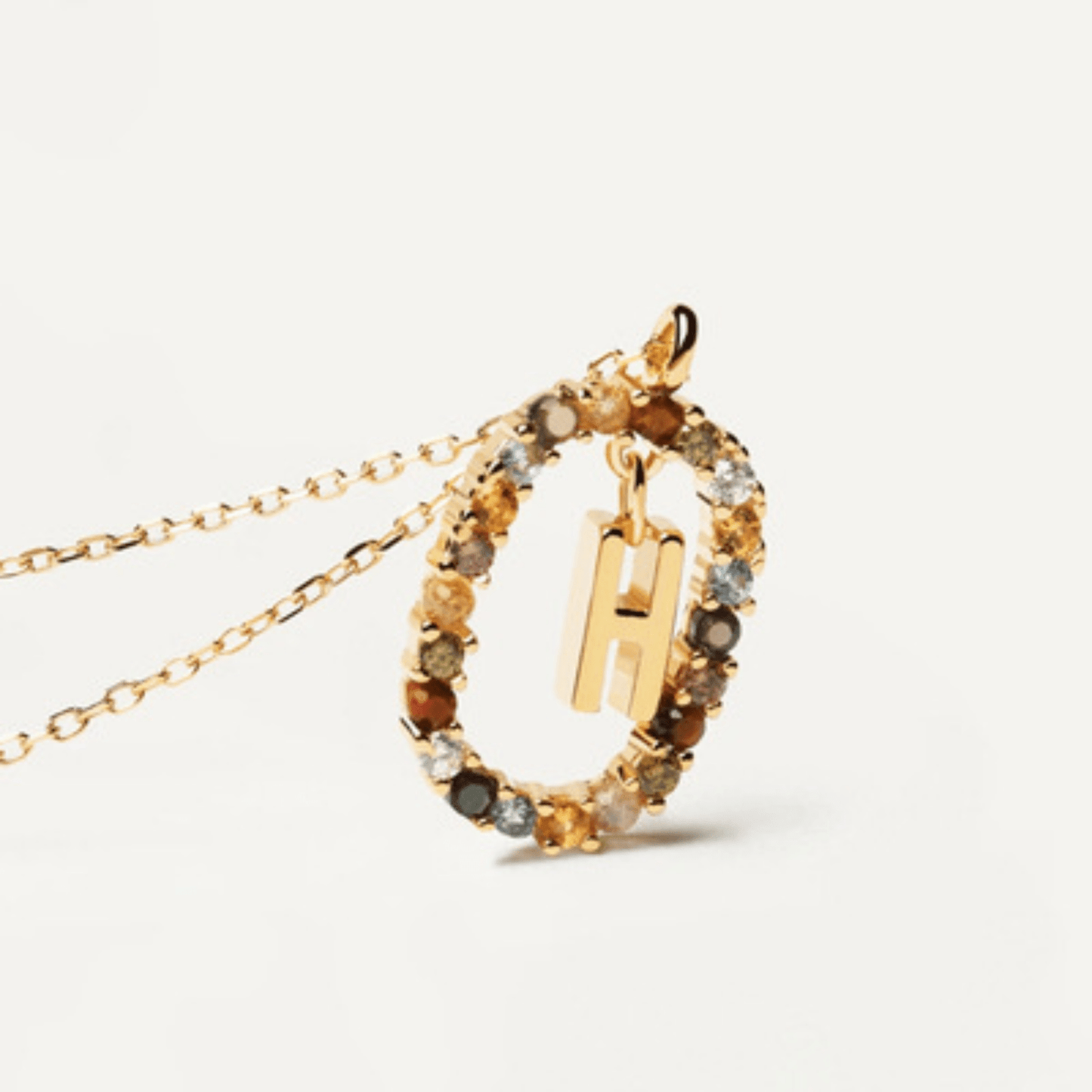 RICCARDI - COLLIER "Rainbow Shine Initial" - Riccardi