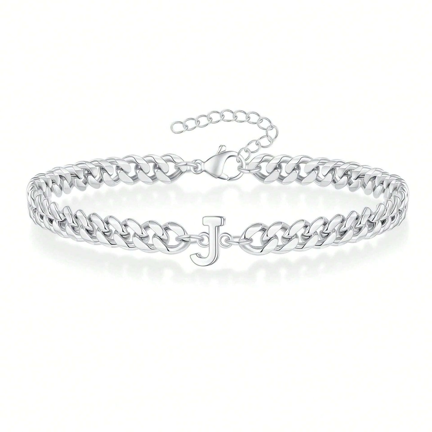 Initial Bracelet "Curb Letter"