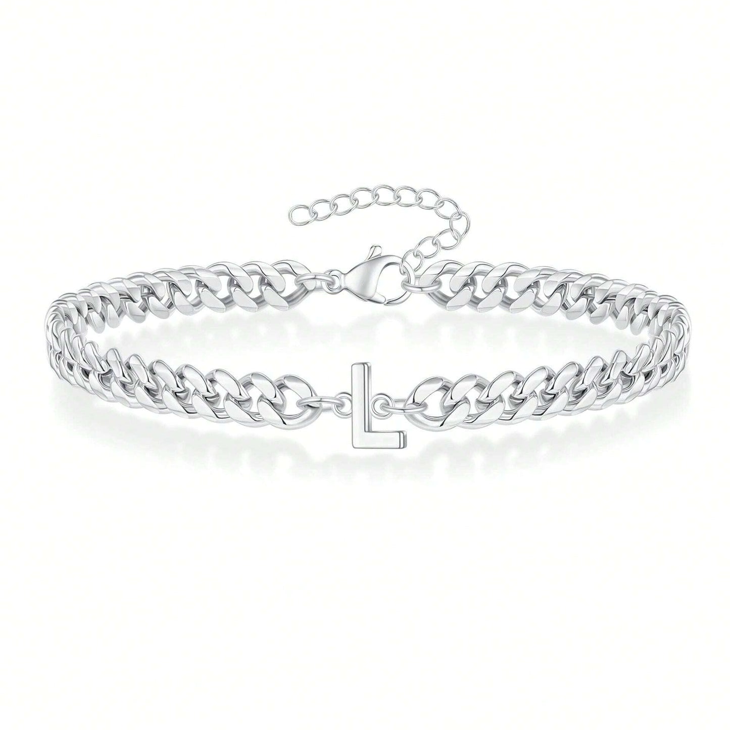 Initial Bracelet "Curb Letter"