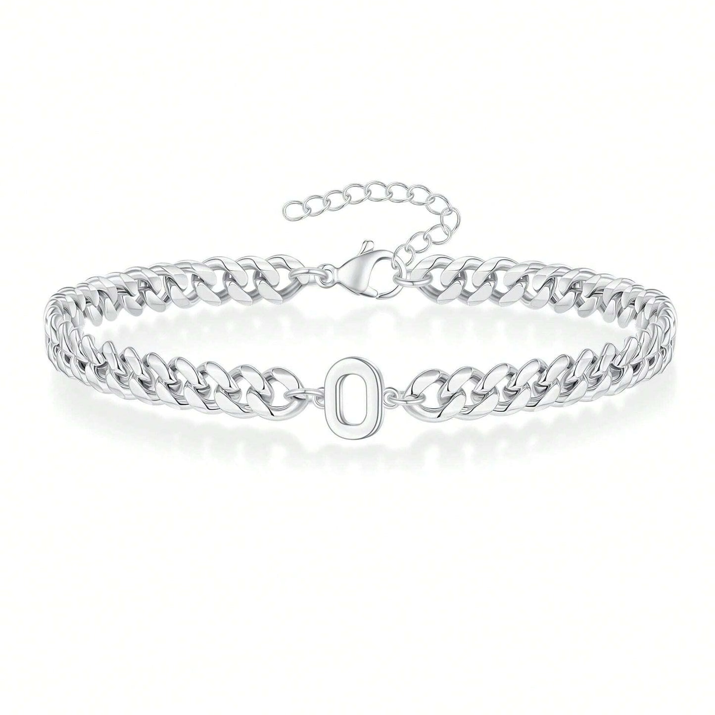 Initial Bracelet "Curb Letter"