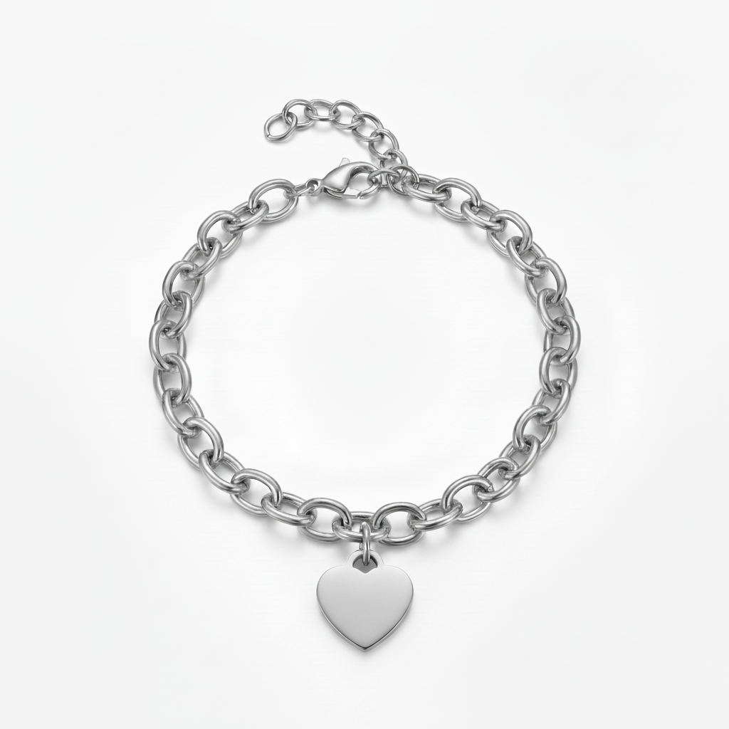 Initial Bracelet "Custom Hearts"
