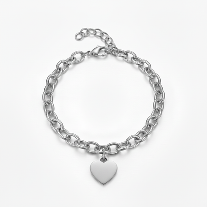 Initial Bracelet "Custom Hearts"