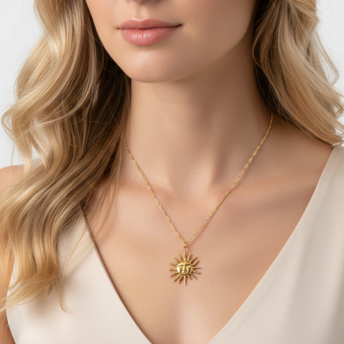 Necklace "Solar Glow"