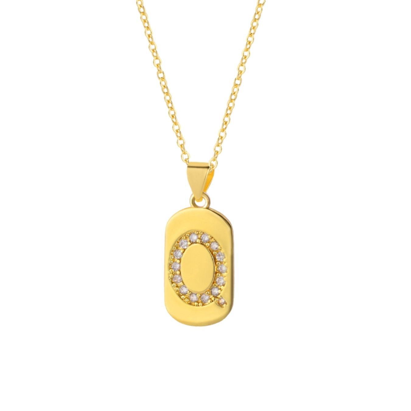 Initial Necklace "Glow Sparkle"