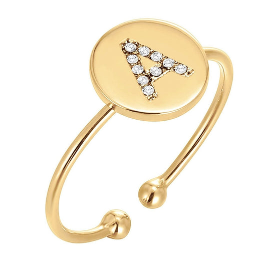 RICCARDI - BAGUE AJUSTABLE "Golden Shine"