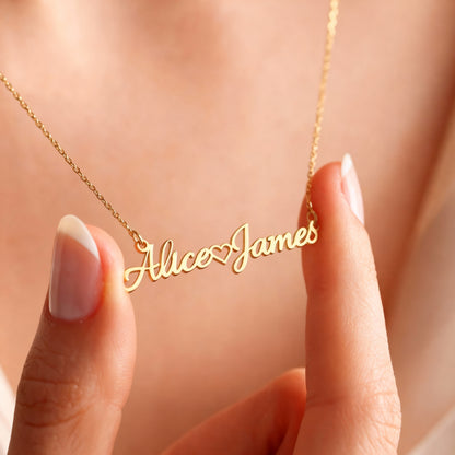 Name Necklace "Infinity Bond"