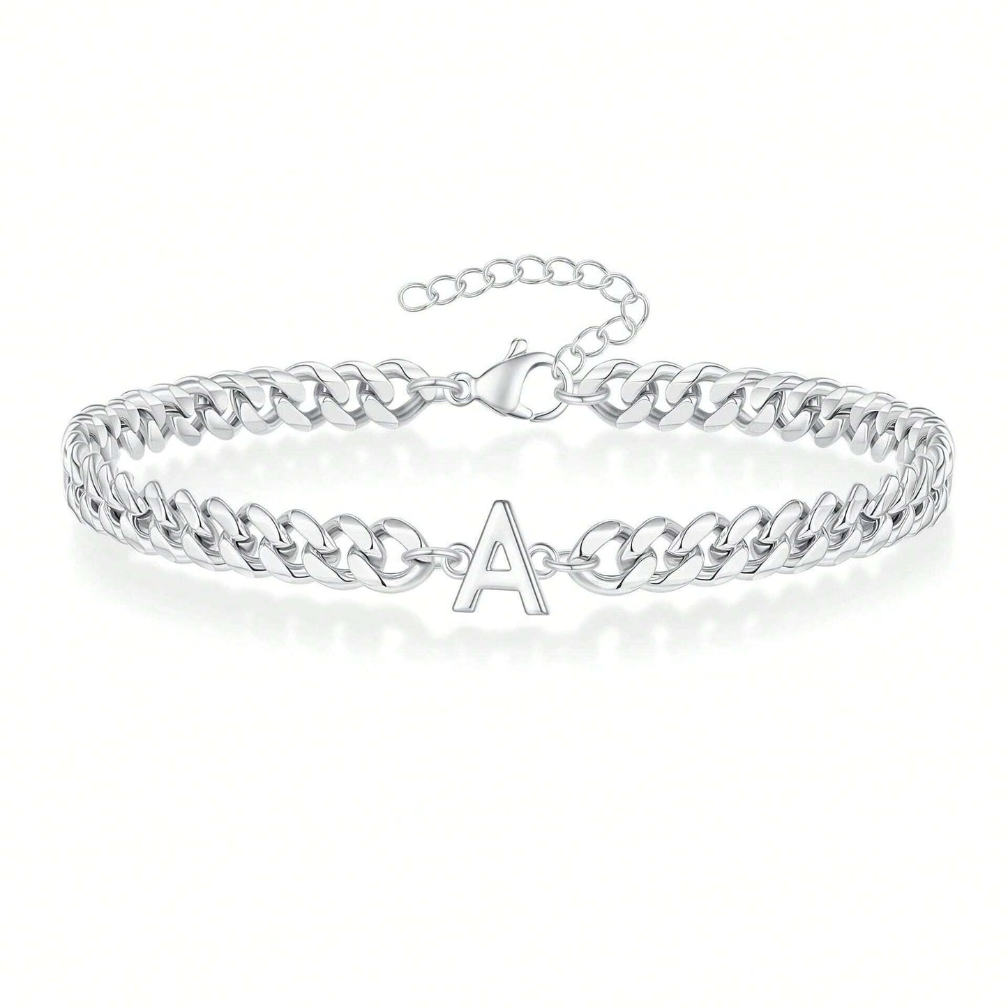 Initial Bracelet "Curb Letter"