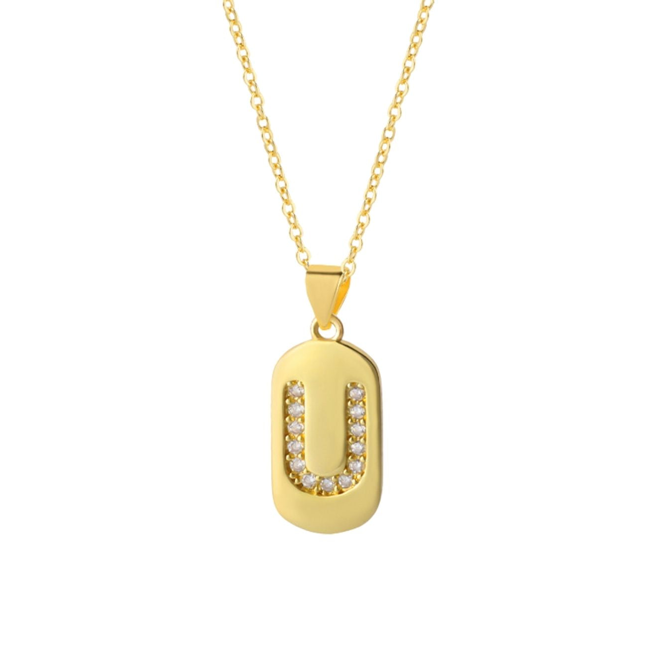 Initial Necklace "Glow Sparkle"