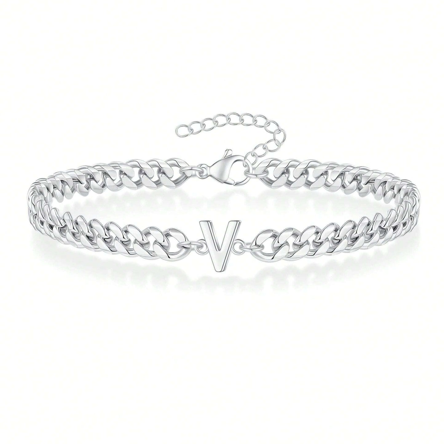 Initial Bracelet "Curb Letter"