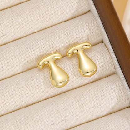 Initial Earrings "Luxe Bubble"