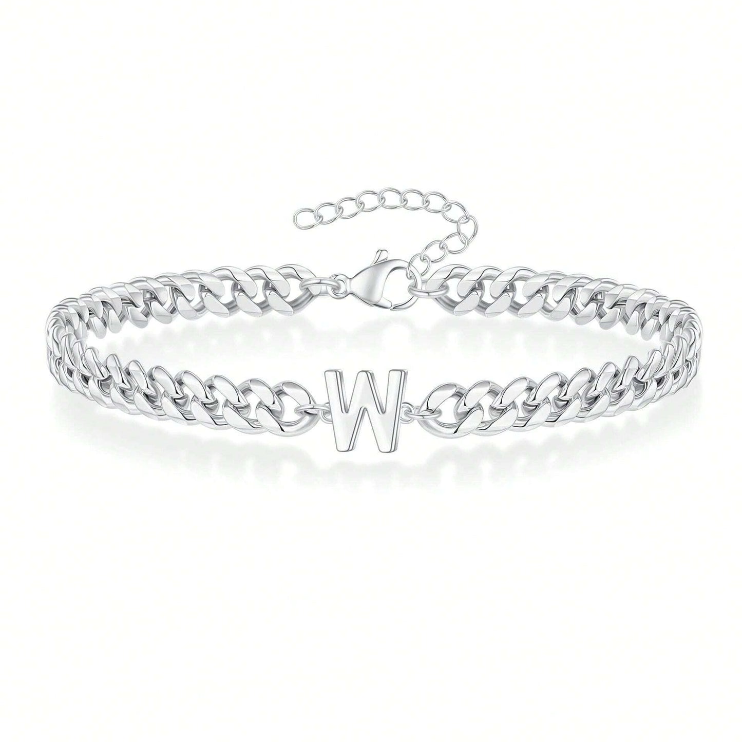 Initial Bracelet "Curb Letter"