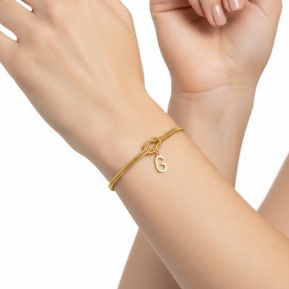 Initial Bracelet "Knot"
