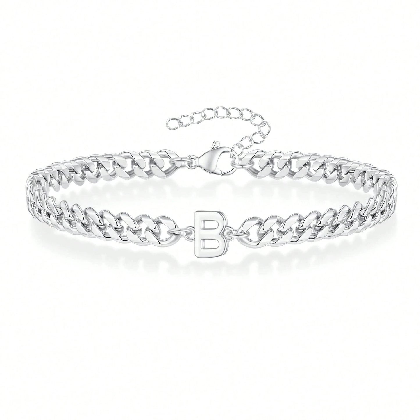 Initial Bracelet "Curb Letter"