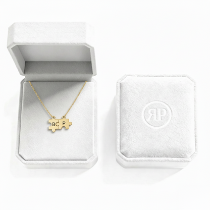 Initial Necklace "Puzzle Bond"