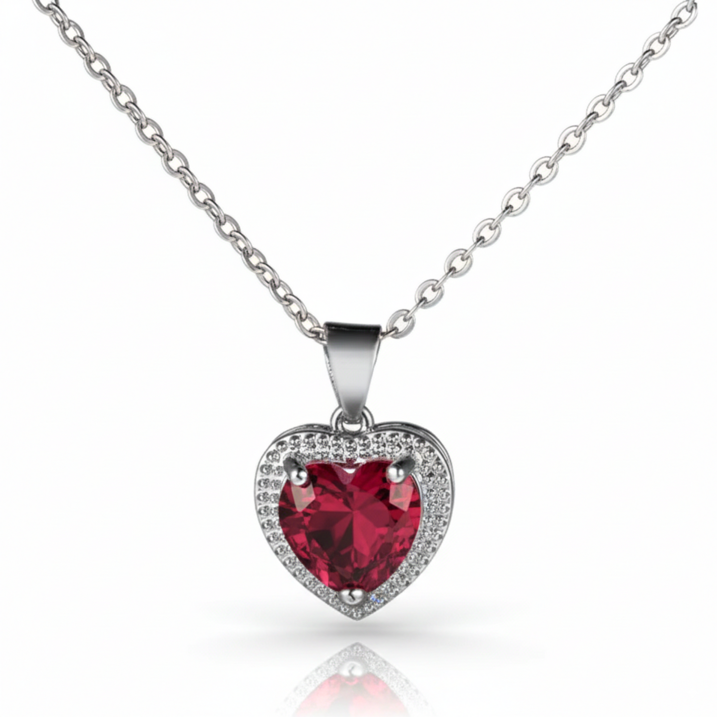 Necklace "Red Radiance"
