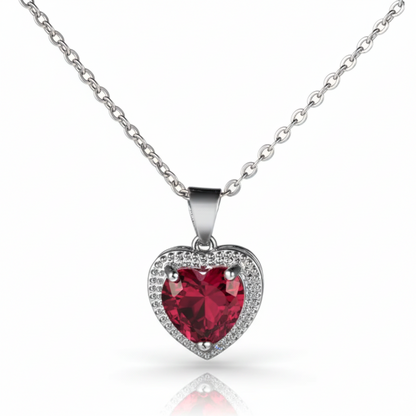 Necklace "Red Radiance"