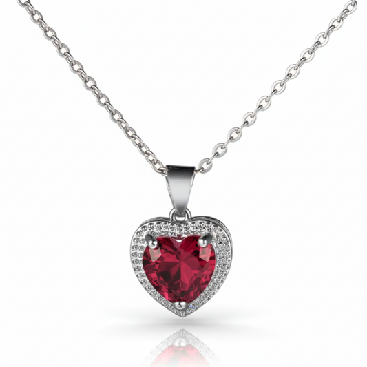 Necklace "Red Radiance"