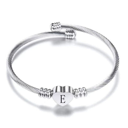 Initial Bracelet "Heart"