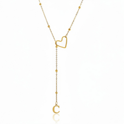 Initial Necklace "In Love"