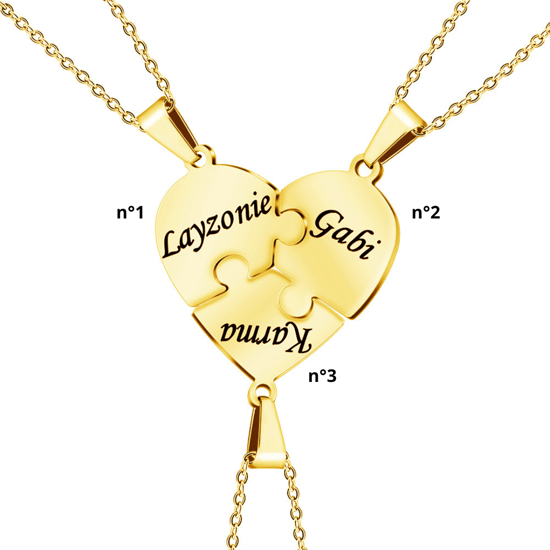 RICCARDI - COLLIER "Love Puzzle"